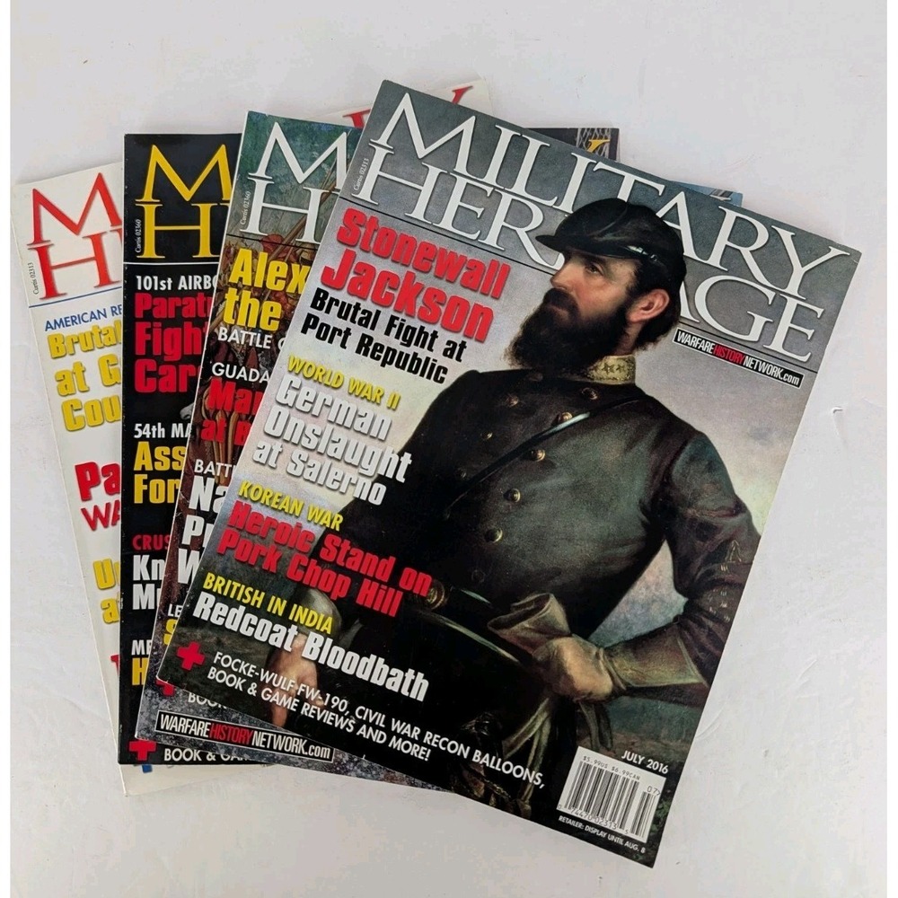 Vtg MILITARY HERITAGE Magazine Lot Civil War WWII Napoleon Gettysburg Stonewall - Picture 16 of 16